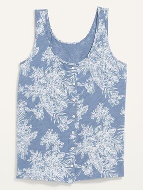 Old Navy Slub-Knit Button-Front
Sleeveless Top